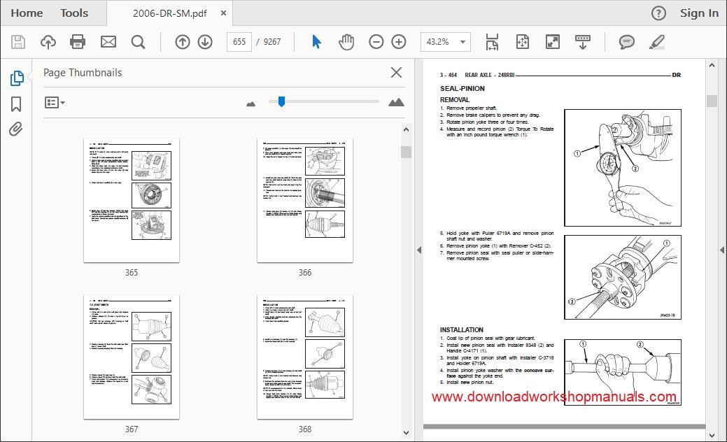 Dodge Ram Workshop Repair Manual Download